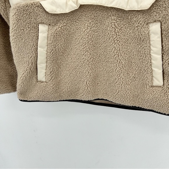 Columbia Sweet View Hooded Sherpa Fleece Quilted Pullover chalk/ancient fossil M - Picture 6 of 16